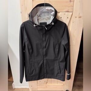 Free Country Black Hooded Raincoat